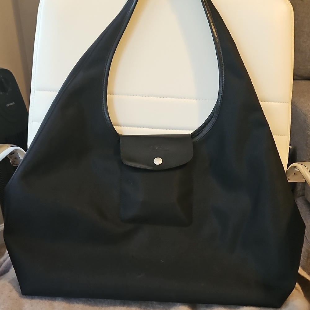 Longchamp Black Hobo Bag